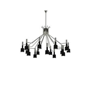 DelightFULL Ella Ceiling Light Nickel Plated and Glossy Black