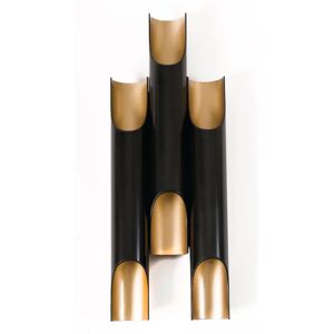 DelightFULL Galliano Wall Lights and Lamps  Black Matte and Gold Powder Paint