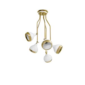 DelightFULL Hanna Ceiling Light Gold Plated and Glossy White