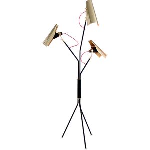 DelightFULL Jackson Floor Lamp Black Matte and Gold Plated