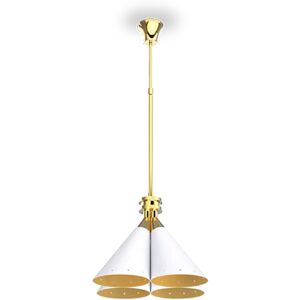 DelightFULL Madeleine Ceiling Light Gold Plated and Glossy White