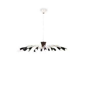 DelightFULL Norah Ceiling Light Gold Plated and Glossy Black