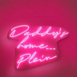 Philipp Plein LED Neon Daddys Home Wall Light Pink