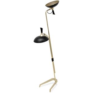 Brabbu Abbey Floor Lamp Black and Gold