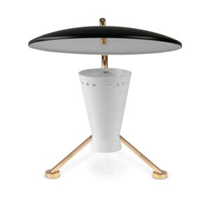 DelightFULL Barry Table Lamp Nickel Plated, Glossy White and Black Matte