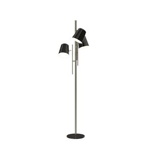 DelightFULL Cole Ceiling Light Nickel Plated, Glossy Black and White Matte