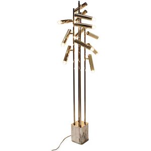 Brabbu Cypres Floor Lamp Marble and Brass