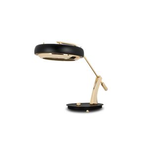 DelightFULL Carter Table Lamp Gold Plated, Black Matte