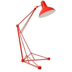 DelightFULL Diana Floor Lamp Nickel Plated, Glossy Red and White Matte