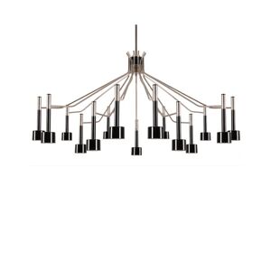 DelightFULL Ella Ceiling Light Nickel Plated and Glossy Black