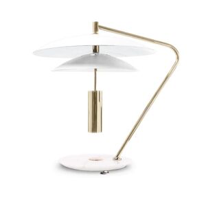 DelightFULL Baise Table Lamp  Gold Plated, White Matte and Estremoz Marble
