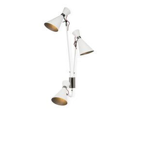 DelightFULL Simone Wall Lights and Lamps  Gold Plated and Glossy White
