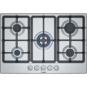 Bosch PGQ7B5B90 Serie 4 75cm Gas Hob Brushed steel