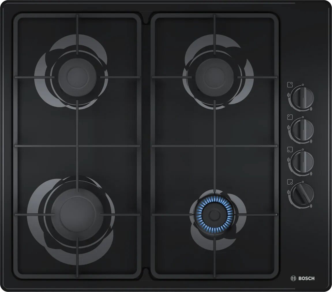 Bosch PBP6B6B60 Serie 2 60cm Gas Hob Black