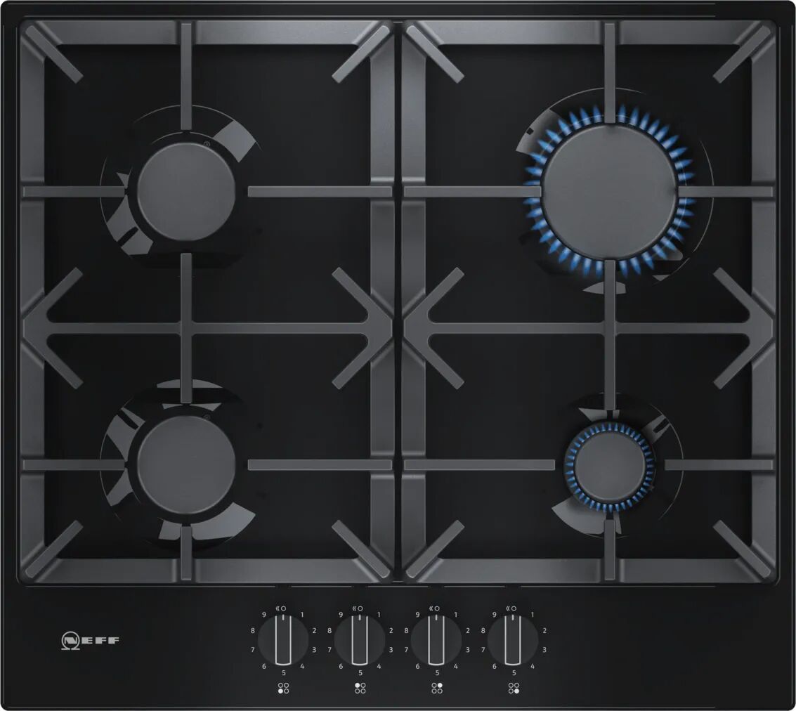 Neff N70 T26DS49S0  Gas Hob Stainless Steel  Black