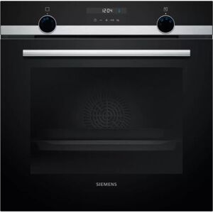 Siemens HB535A0S0B iQ500 Single Oven Black with steel trim