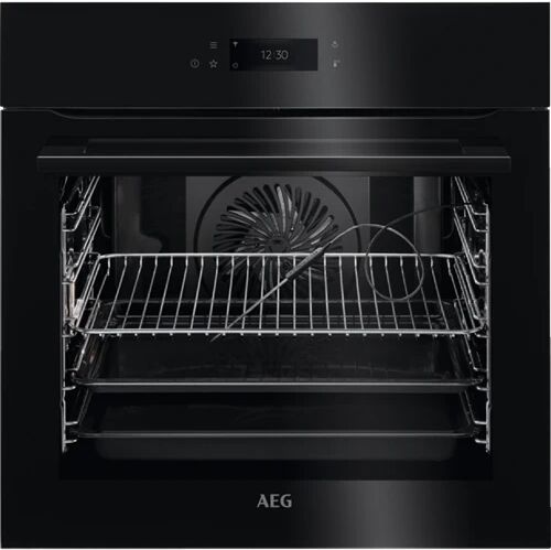 AEG BPK748380B 60cm  Single Oven Black Glass