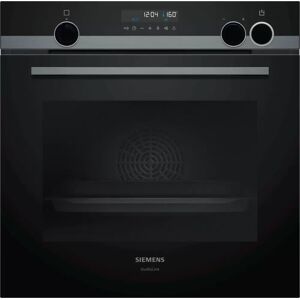 Siemens HR478GCB6B iQ500 Single Oven Black with black steel trim