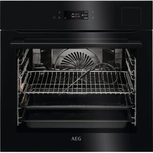 AEG BSK792380B 60cm Steam Single Oven Black Glass