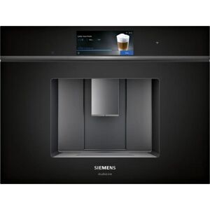 Siemens CT918L1D0 iQ700 Built In Coffee Machine Black with black steel trim