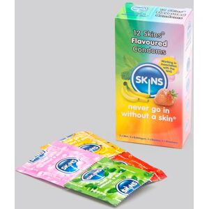 Skins Assorted Flavoured Latex Condoms (12 Pack)