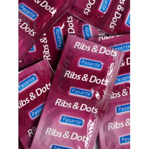 Pasante Ribbed and Dotted Latex Condoms (144 Pack)