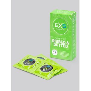 EXS Condoms EXS Ribbed Dotted and Flared Latex Condoms (12 Pack)