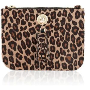 Sarah Haran Accessories Sarah Haran Lily Mini Clutch / Crossbody Bag - Animal Print - Gold / Leopard - Gold / Leopard - Female