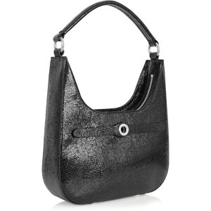 Sarah Haran Accessories Sarah Haran Florence Hobo Bag - Textured - Silver / Black Siren - Female