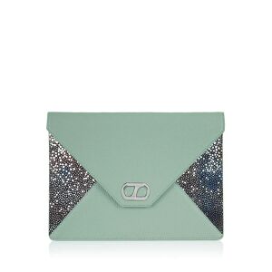 Sarah Haran Accessories Sarah Haran Juliet Envelope Clutch - Silver / Serenity Multi Shagreen - Female