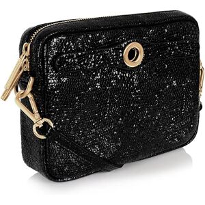 Sarah Haran Accessories Sarah Haran Millie Crossbody - Textured - Gold / Black Siren - Female