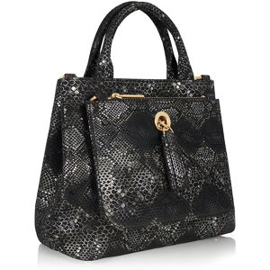 Sarah Haran Accessories Sarah Haran Mini D 2-in-1 Tote - Textured - Gold / Black Python - Female