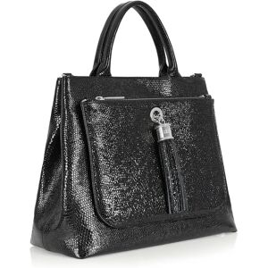 Sarah Haran Accessories Sarah Haran Dahlia 2-in-1 Tote - Textured - Silver / Black Siren - Female