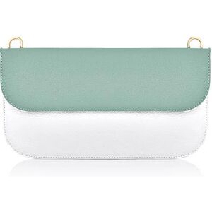 Sarah Haran Accessories Sarah Haran Violet Envelope Clutch - Gold / Serenity White - Female