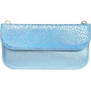 Sarah Haran Accessories Sarah Haran Violet Envelope Clutch - Textured - Gold / Metallic Mist Blue Holographic - Female