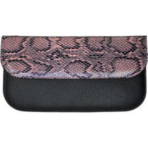 Sarah Haran Accessories Sarah Haran Violet Envelope Clutch - Textured - Silver / Pink Python Black - Female