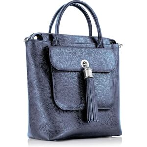 Sarah Haran Accessories Sarah Haran Mini P 2-in-1 Backpack - Metallic - Silver / Metallic Navy - Female