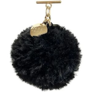 Sarah Haran Accessories Sarah Haran Faux Fluff PomPom Tassel - Gold / Black Shearling - Female