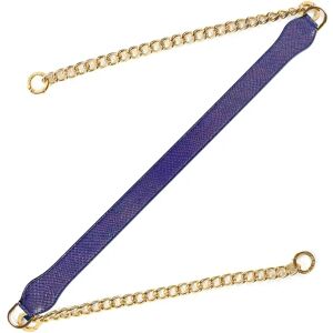 Sarah Haran Accessories Sarah Haran Gemini Strap - Textured - Gold / Blue Glitter Metallic Gold - Female