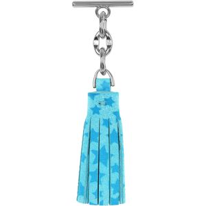 Sarah Haran Accessories Sarah Haran Mini Tassel - Textured - Silver / Blue Star - Female