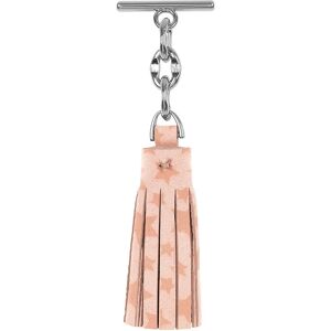 Sarah Haran Accessories Sarah Haran Mini Tassel - Textured - Silver / Pink Star - Female