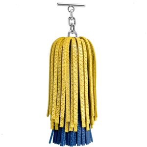 Sarah Haran Accessories Sarah Haran Double Pompom Tassel - Textured - Silver / Sunshine Glitter Submarine - Female