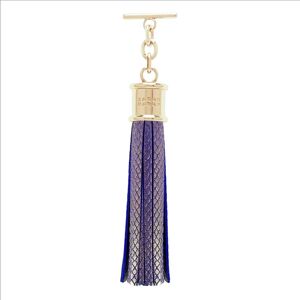 Sarah Haran Accessories Sarah Haran Capsule Tassel - Textured - Gold / Blue Glitter - Female