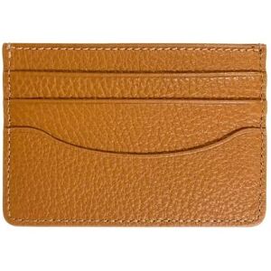 Sarah Haran Accessories Sarah Haran Unisex Leather Card Holder - Tan - Tan - Female