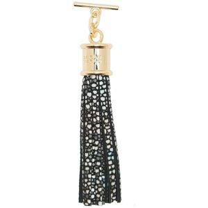 Sarah Haran Accessories Sarah Haran Leather Handbag Tassel- Animal Print- Gold/ Multi-Colour Shagreen - Gold / Multi-Colour Shagreen - Female