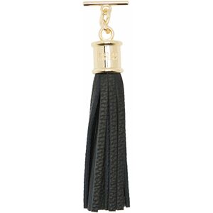 Sarah Haran Accessories Sarah Harah Leather Handbag Tassel - Gold / Black - Gold / Black - Female