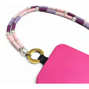 Sarah Haran Accessories Sarah Haran Lotus Beaded Phone Strap - Gold / Mixed Lilac - Female