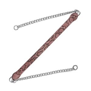 Sarah Haran Accessories Sarah Haran Gemini Strap - Textured - Silver / Pink Python Rosebud - Female