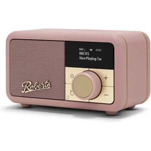 NEW Roberts Radio Revival Petite 2 DAB DAB+ FM Radio With Bluetooth - Dusky Pink