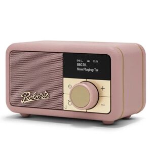 NEW Roberts Radio Revival Petite 2 DAB DAB+ FM Radio With Bluetooth - Dusky Pink